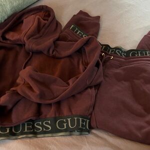 Guess Maroon Loungewear Set small new!